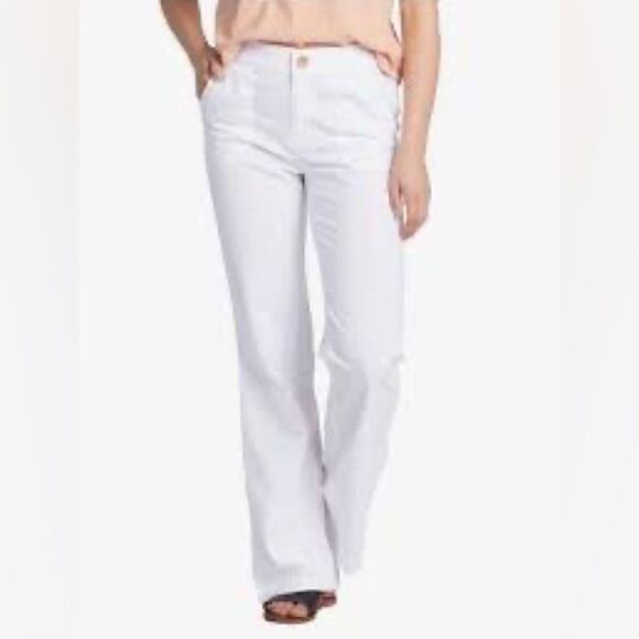 Roxy Oceanside High Waist Flared Pants Sunburn Small - Picture 2 of 11